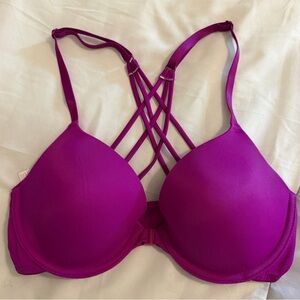PINK Victoria's Secret Magenta Strappy Bra